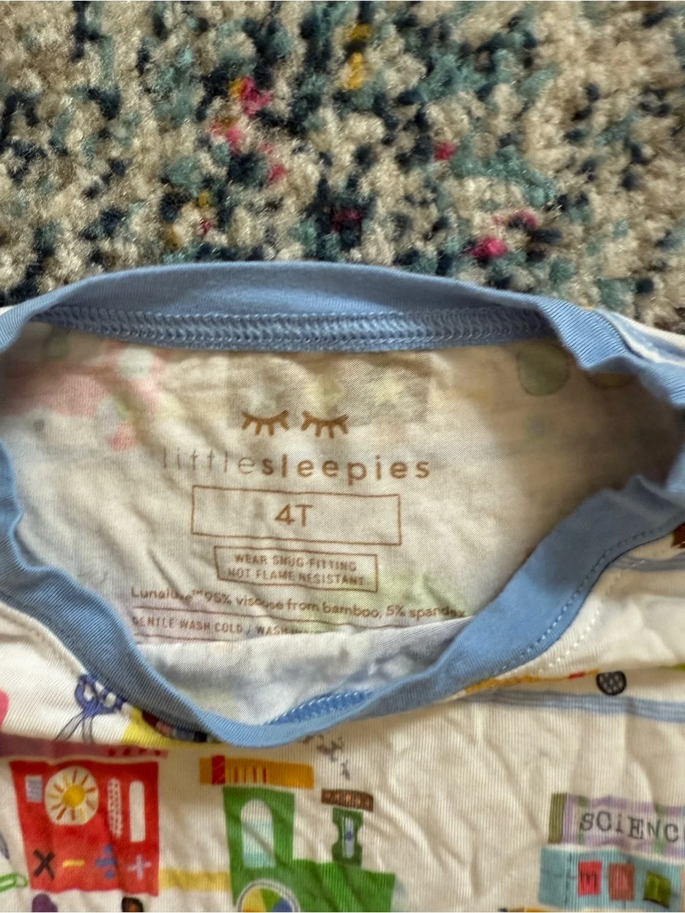 Little Sleepies Education Express pajamas